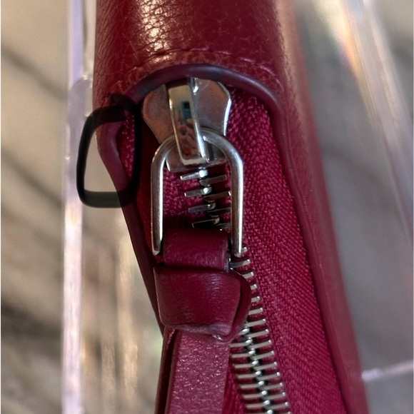 Louis Vuitton Lockme Zippy Wallet Soft Calf Leather 2018 UB4108 Red&Cream COA - Picture 12 of 16